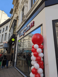 De bedrijfsnaam is Gong cha bubble tea Antwerp