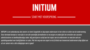 De bedrijfsnaam is Initium Accountancy & Payroll
