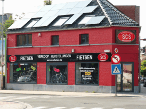 De bedrijfsnaam is Schoten Cyclo shop